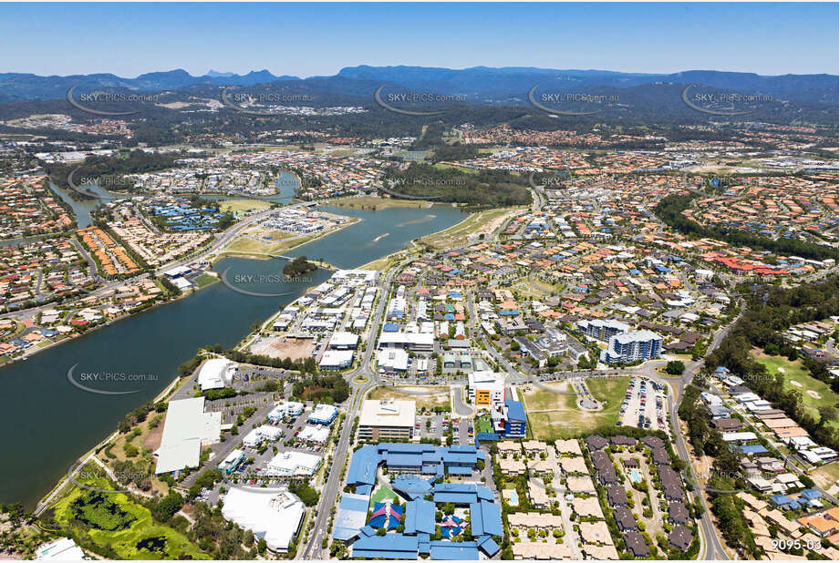 Aerial Photo Varsity Lakes QLD Aerial Photography