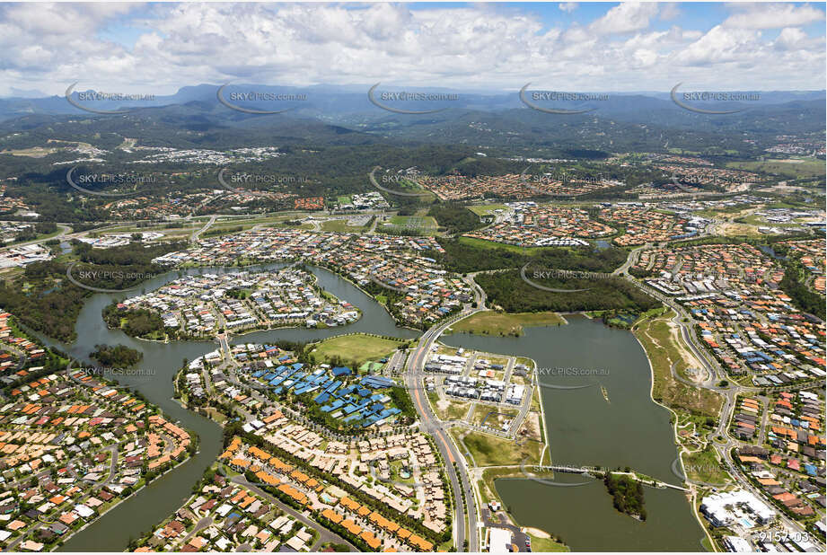 Aerial Photo Varsity Lakes QLD Aerial Photography