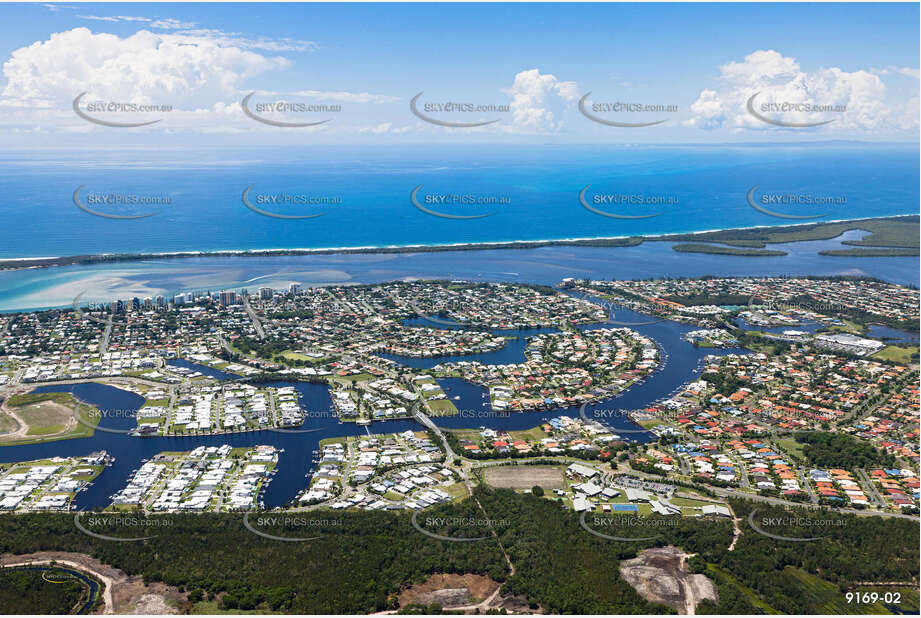 Aerial Photo Pelican Waters QLD Aerial Photography