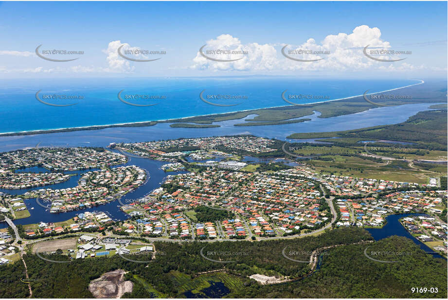 Aerial Photo Pelican Waters QLD Aerial Photography