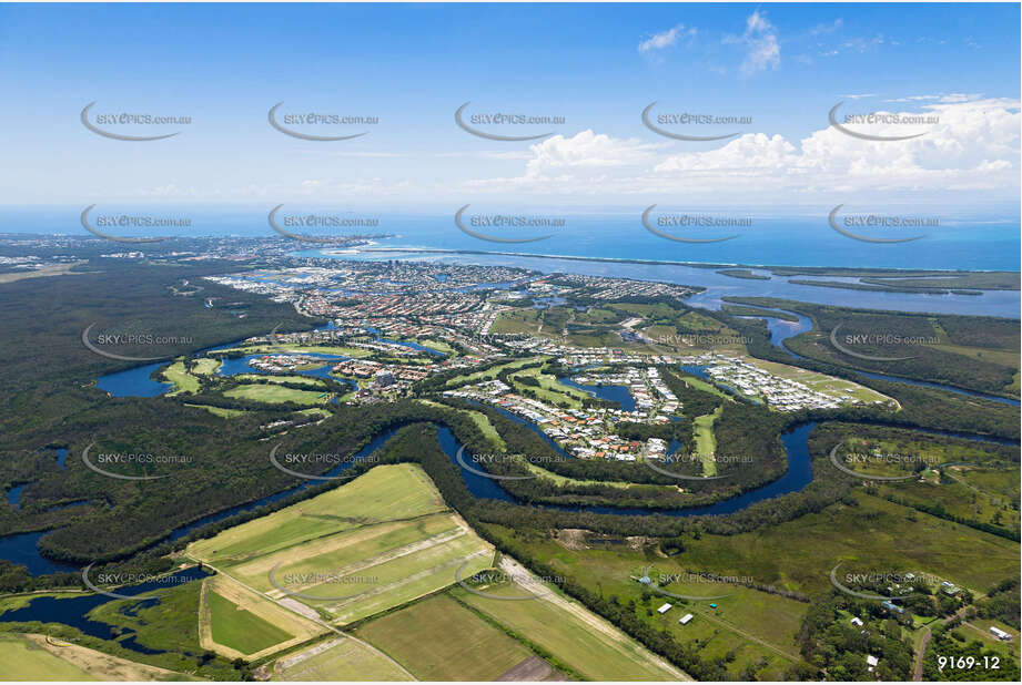 Aerial Photo Pelican Waters QLD Aerial Photography