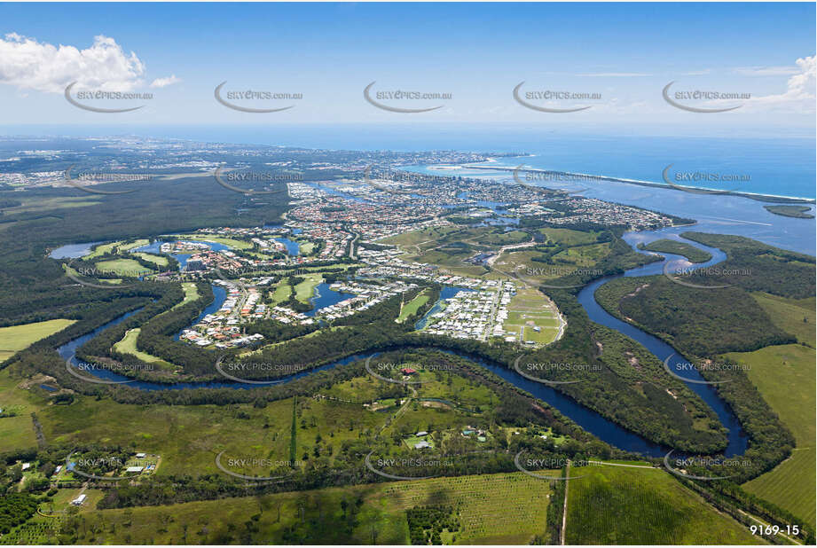 Aerial Photo Pelican Waters QLD Aerial Photography