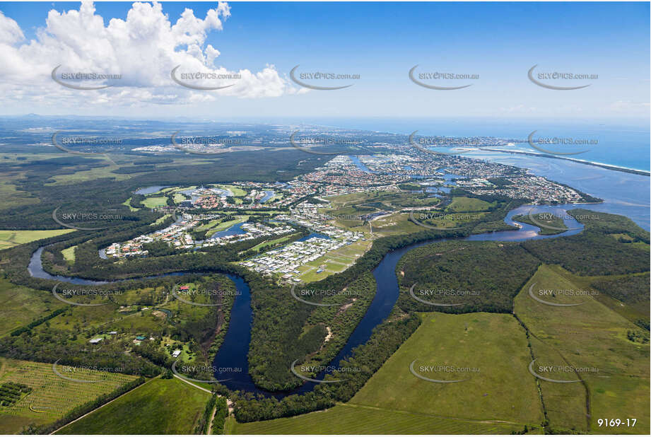 Aerial Photo Pelican Waters QLD Aerial Photography