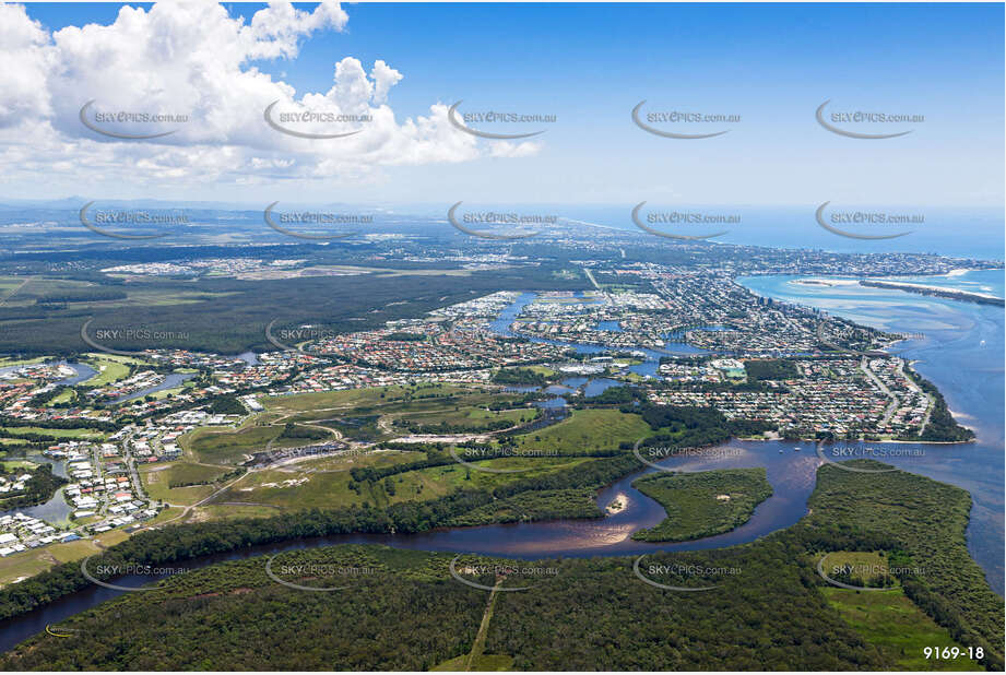 Aerial Photo Pelican Waters QLD Aerial Photography