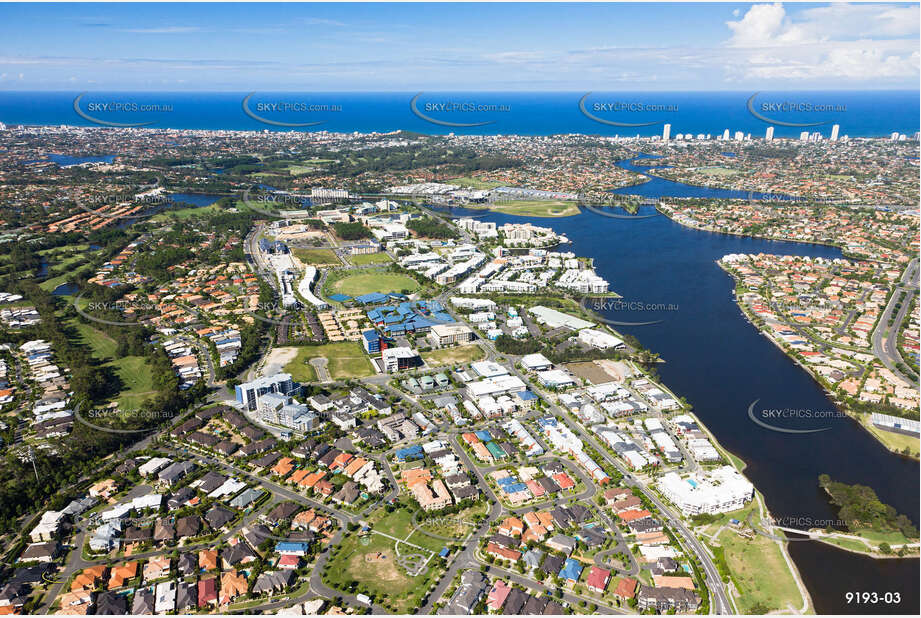 Aerial Photo Varsity Lakes QLD Aerial Photography