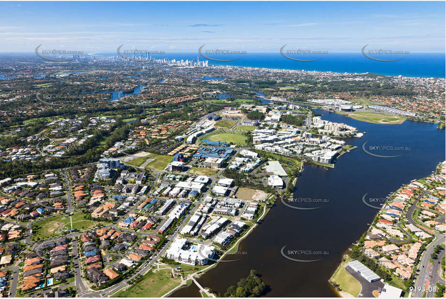 Aerial Photo Varsity Lakes QLD Aerial Photography