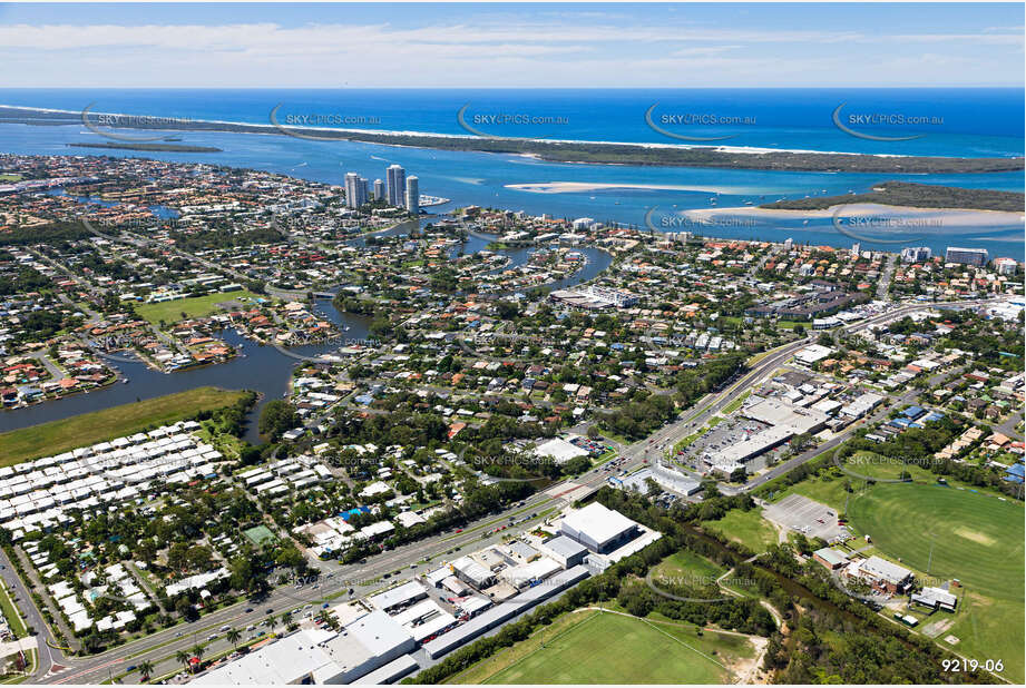 Aerial Photo Biggera Waters QLD Aerial Photography