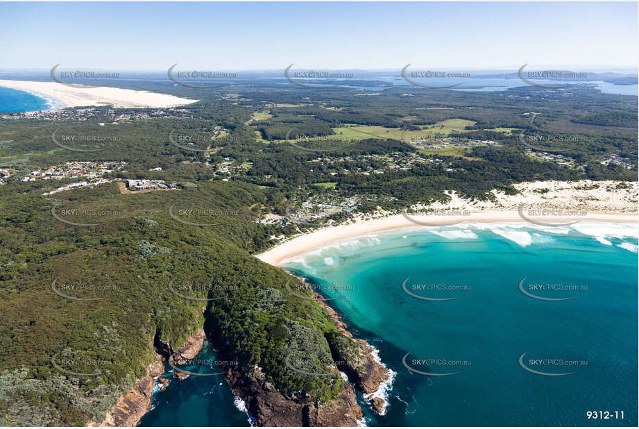 One Mile Beach Holiday Park NSW Aerial Photography