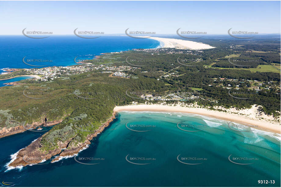 One Mile Beach Holiday Park NSW Aerial Photography