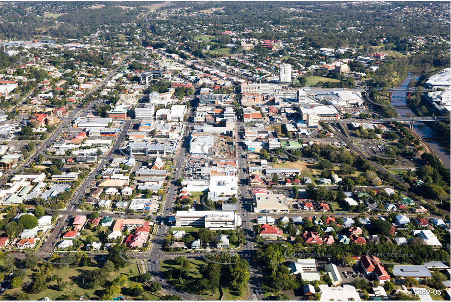 Aerial Photo Ipswich CBD QLD Aerial Photography