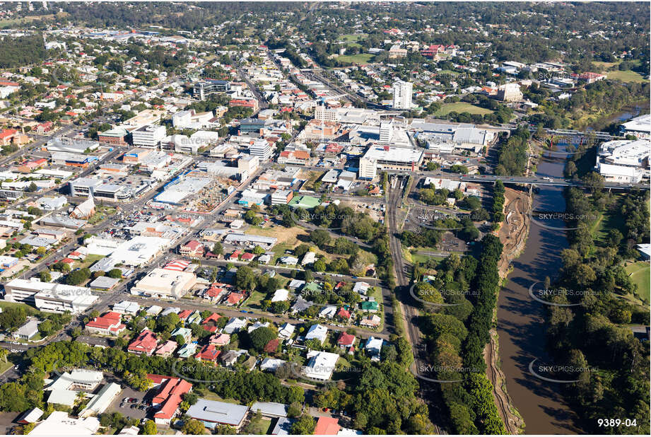 Aerial Photo Ipswich CBD QLD Aerial Photography