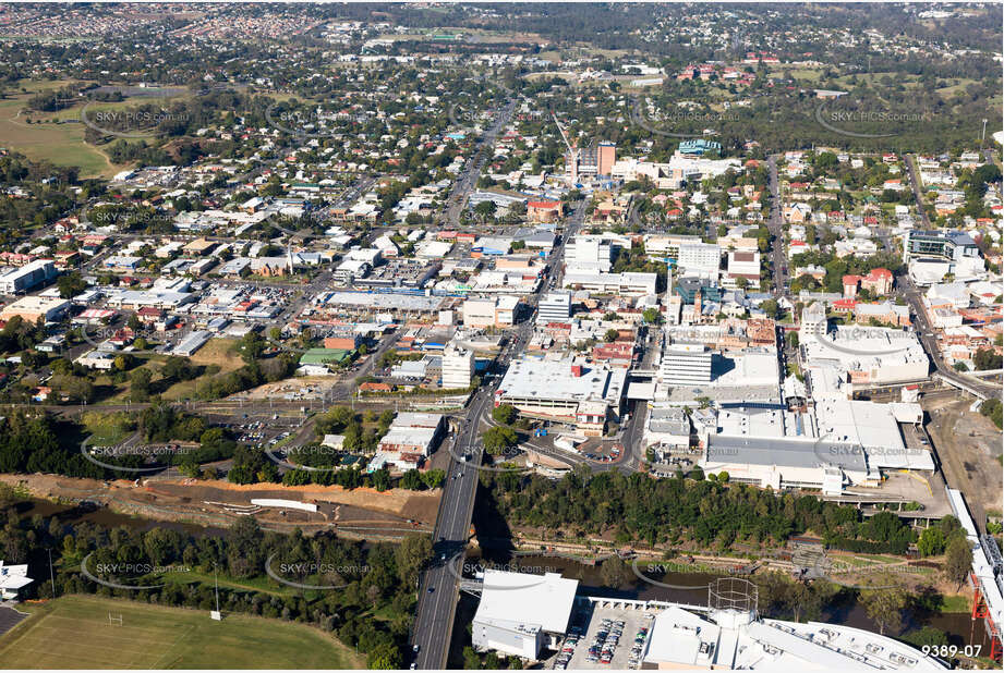 Aerial Photo Ipswich CBD QLD Aerial Photography