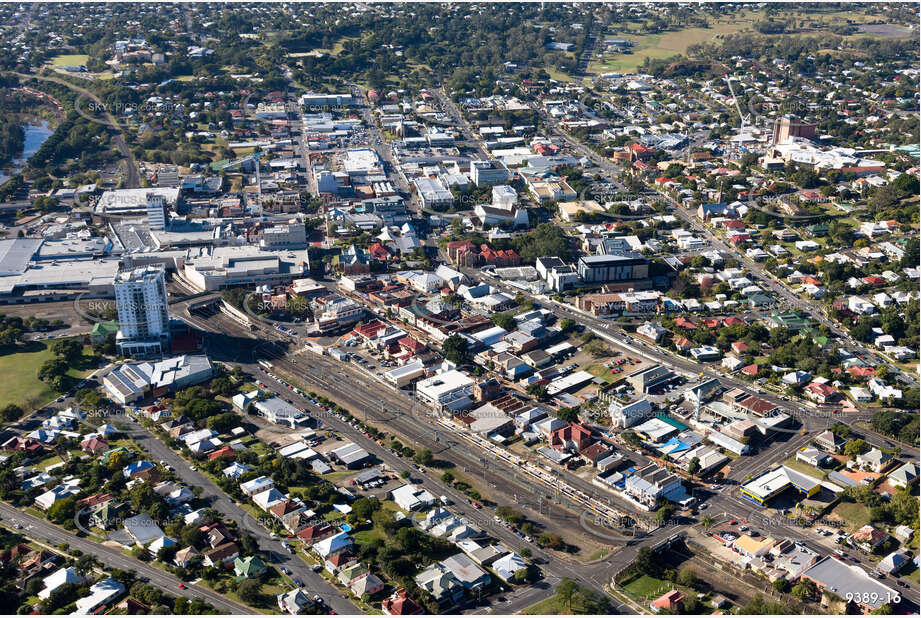 Aerial Photo Ipswich CBD QLD Aerial Photography