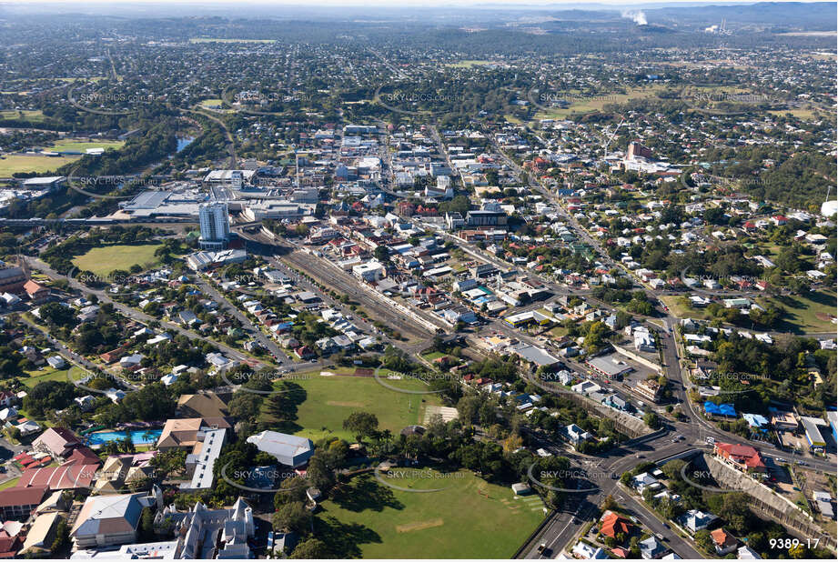 Aerial Photo Ipswich CBD QLD Aerial Photography