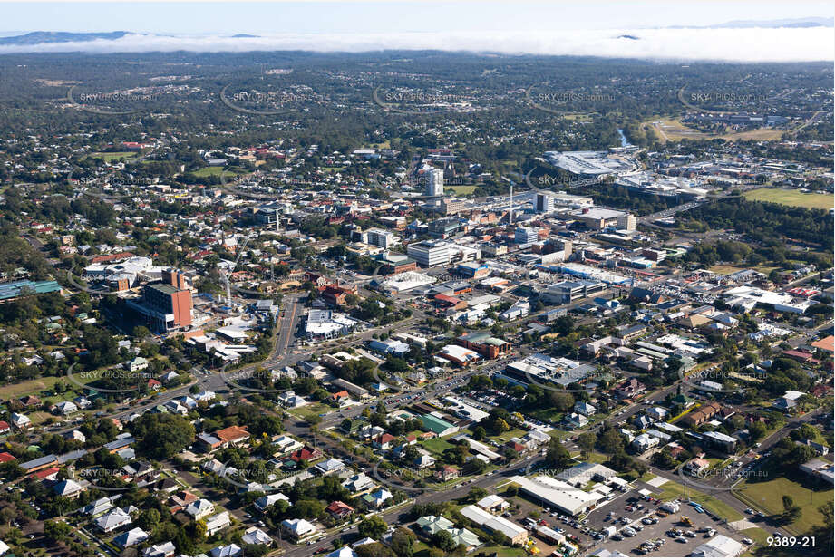 Aerial Photo Ipswich CBD QLD Aerial Photography