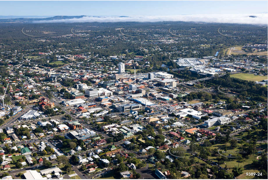 Aerial Photo Ipswich CBD QLD Aerial Photography