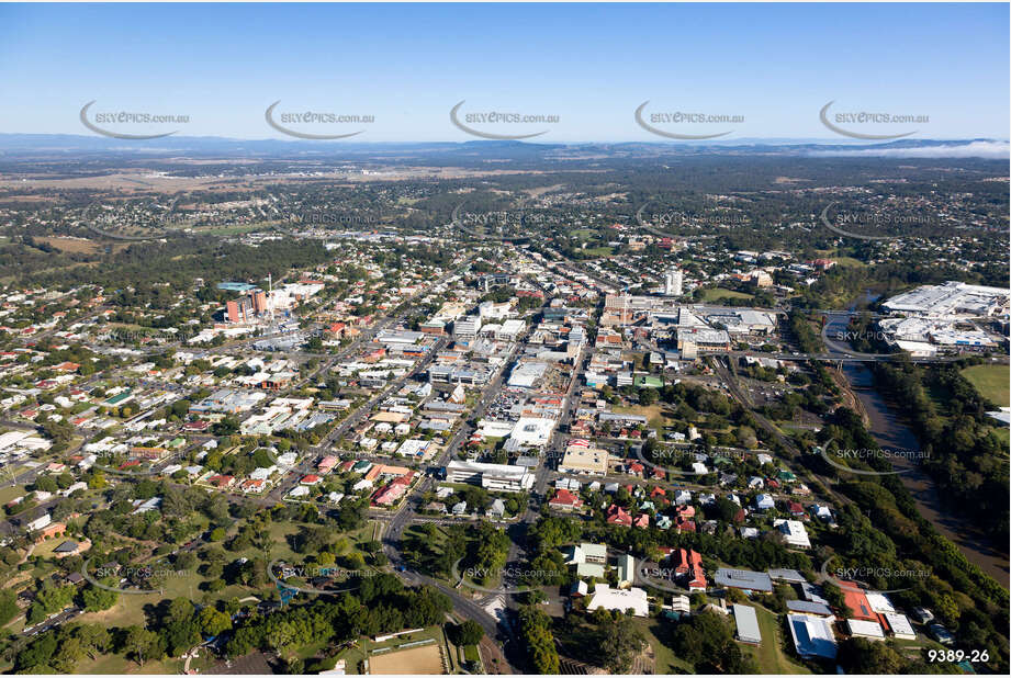 Aerial Photo Ipswich CBD QLD Aerial Photography