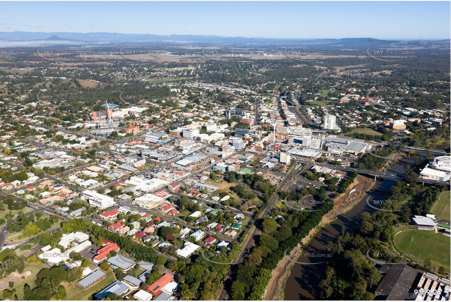 Aerial Photo Ipswich CBD QLD Aerial Photography