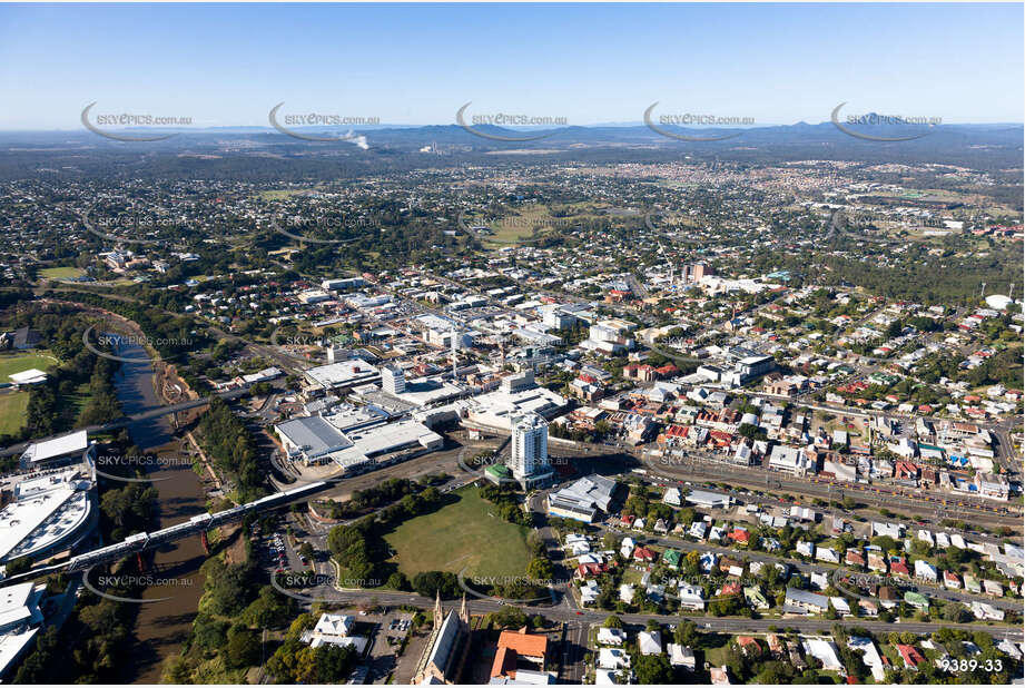 Aerial Photo Ipswich CBD QLD Aerial Photography