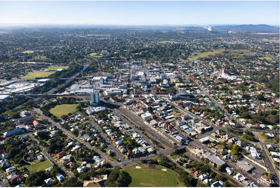 Aerial Photo Ipswich CBD QLD Aerial Photography