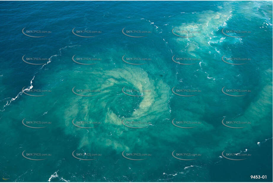 A Whirlpool just off Point Danger NSW Aerial Photography