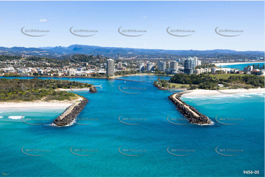 Tweed River Bar on a perfect day NSW Aerial Photography