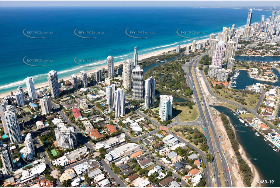 Aerial Photo Main Beach QLD Aerial Photography