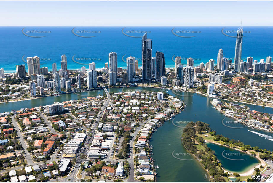 Aerial Photo Chevron Island QLD Aerial Photography