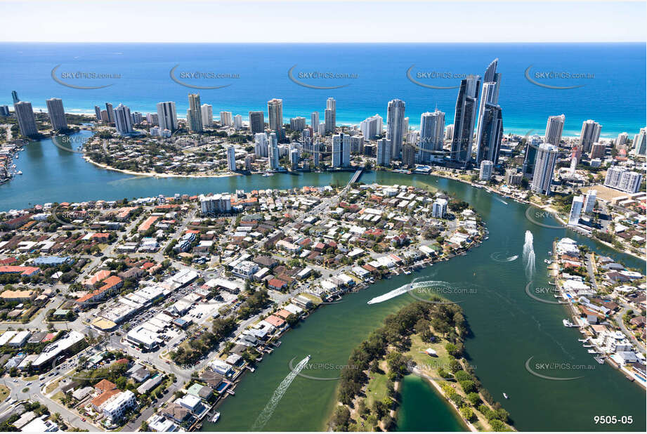 Aerial Photo Chevron Island QLD Aerial Photography