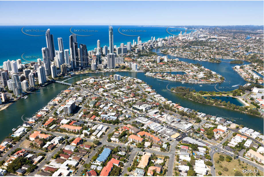 Aerial Photo Chevron Island QLD Aerial Photography