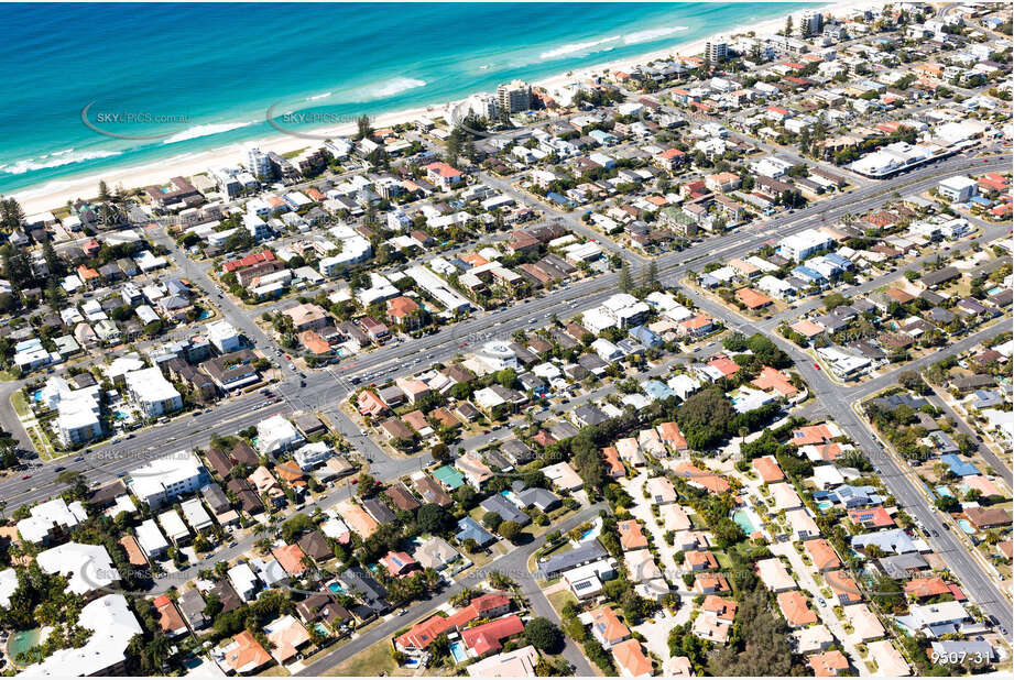 Aerial Photo Mermaid Beach QLD Aerial Photography