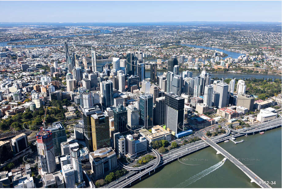 Aerial Photo Brisbane CBD QLD Aerial Photography