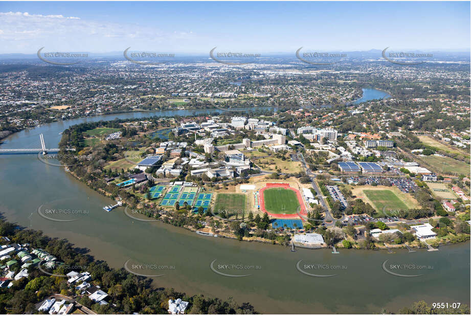 Aerial Photo University of QLD St Lucia QLD Aerial Photography