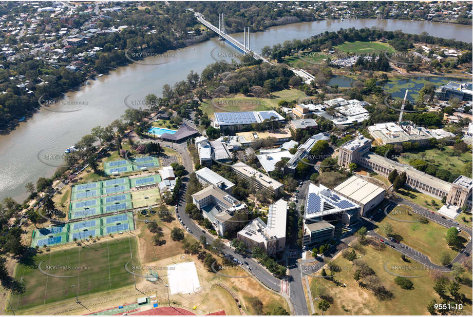 Aerial Photo University of QLD St Lucia QLD Aerial Photography