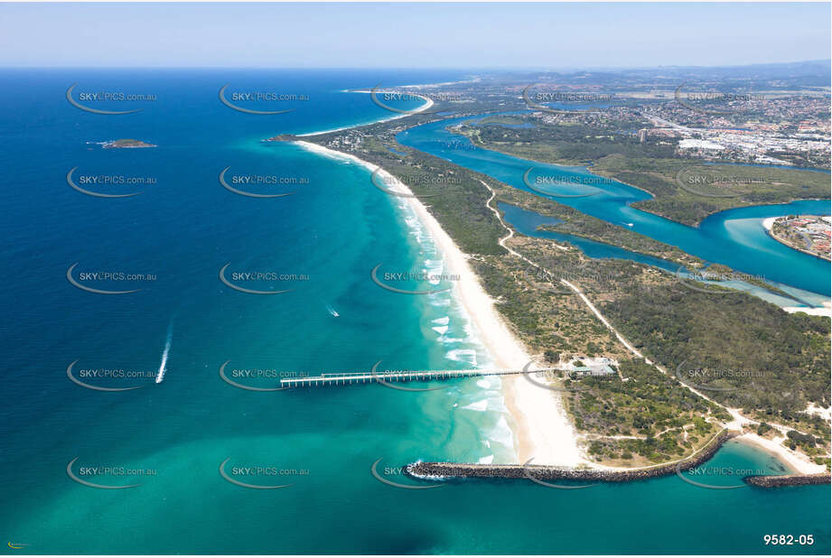 Aerial Photo Letitia Spit Fingal Head NSW Aerial Photography