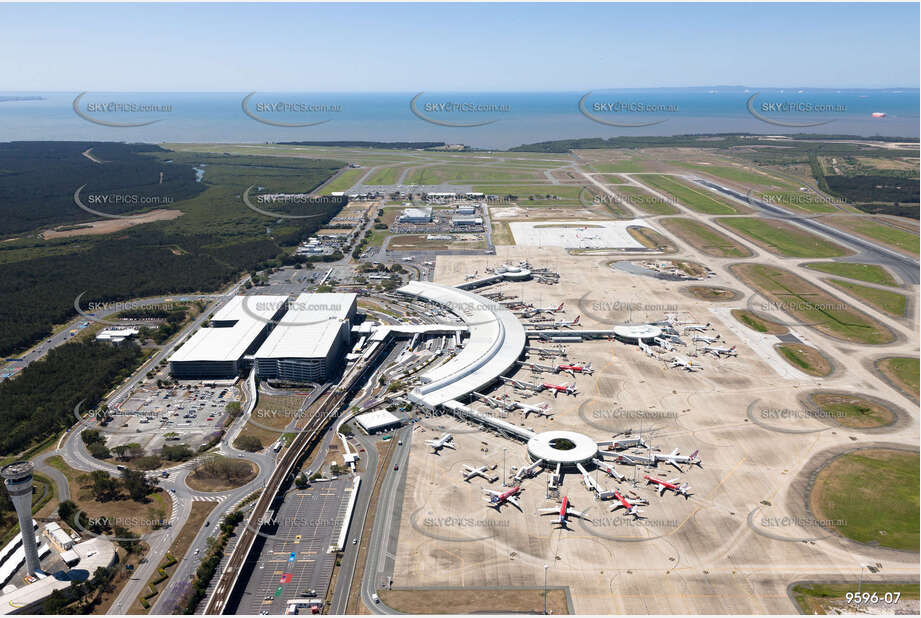 Brisbane Airport Domestic Terminal QLD Aerial Photography