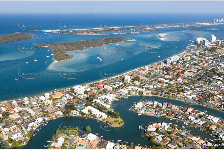 Aerial Photo Biggera Waters QLD Aerial Photography