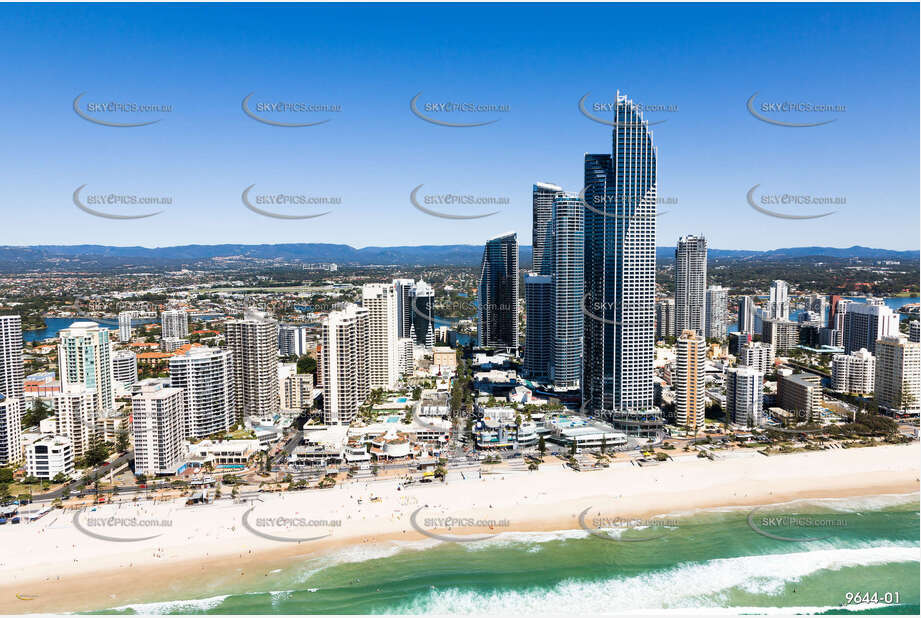 Aerial Photo Cavill Ave Surfers Paradise QLD Aerial Photography