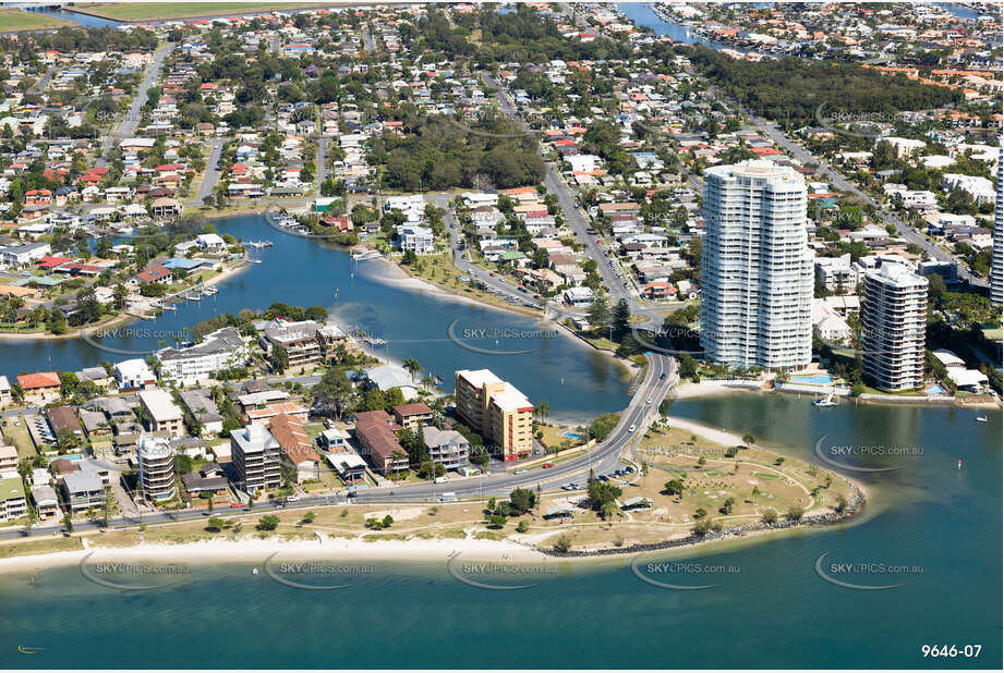 Aerial Photo Biggera Waters QLD Aerial Photography