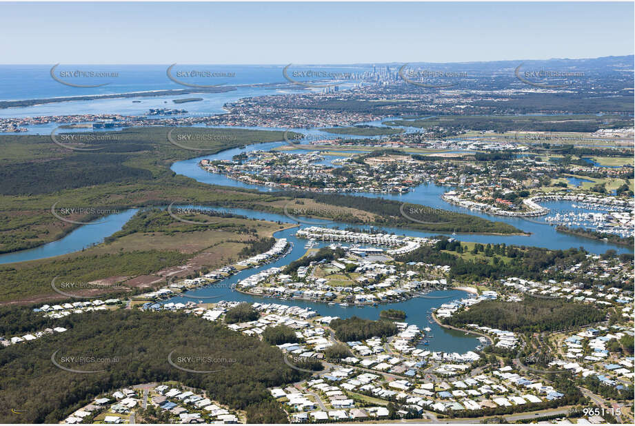 Aerial Photo Coomera Waters QLD Aerial Photography