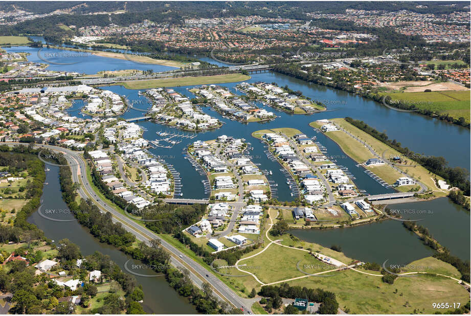 Aerial Photo River Links Helensvale QLD Aerial Photography