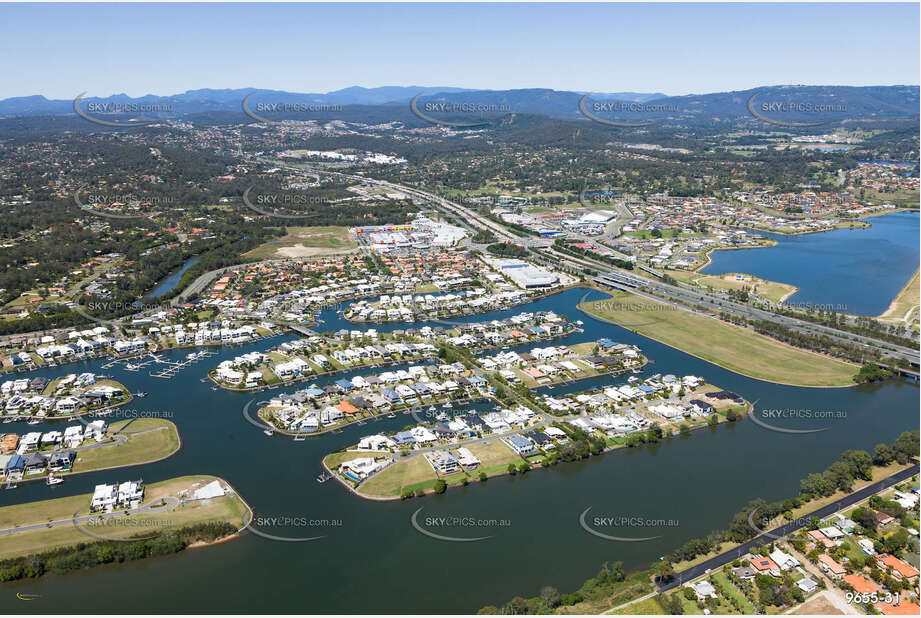 Aerial Photo River Links Helensvale QLD Aerial Photography