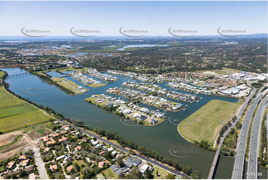 Aerial Photo River Links Helensvale QLD Aerial Photography