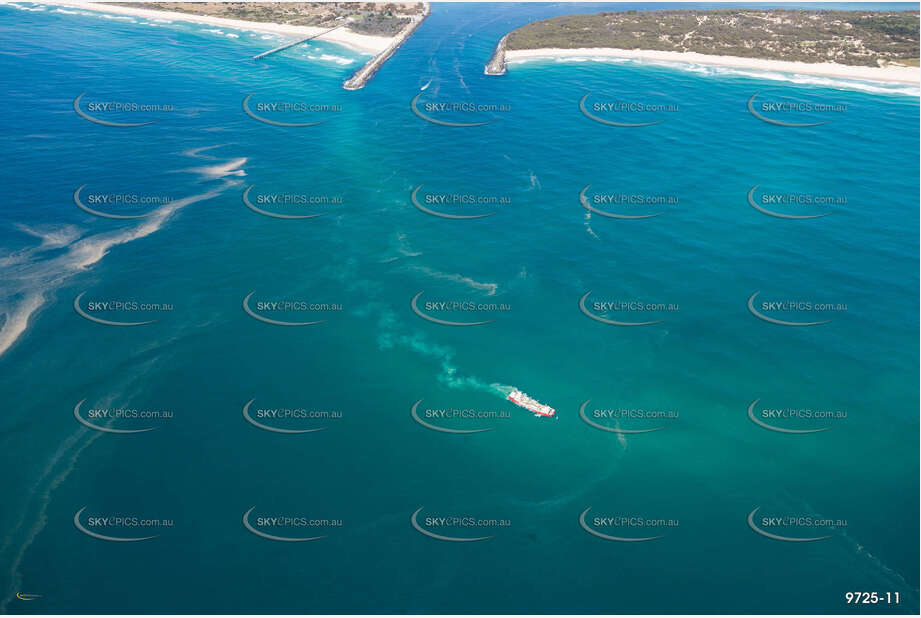 The MV Port Frederick Dumping Sand, Gold Coast. QLD Aerial Photography