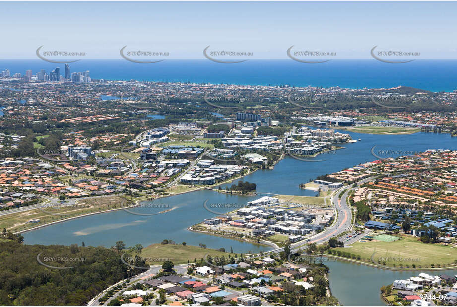 Aerial Photo Varsity Lakes QLD Aerial Photography