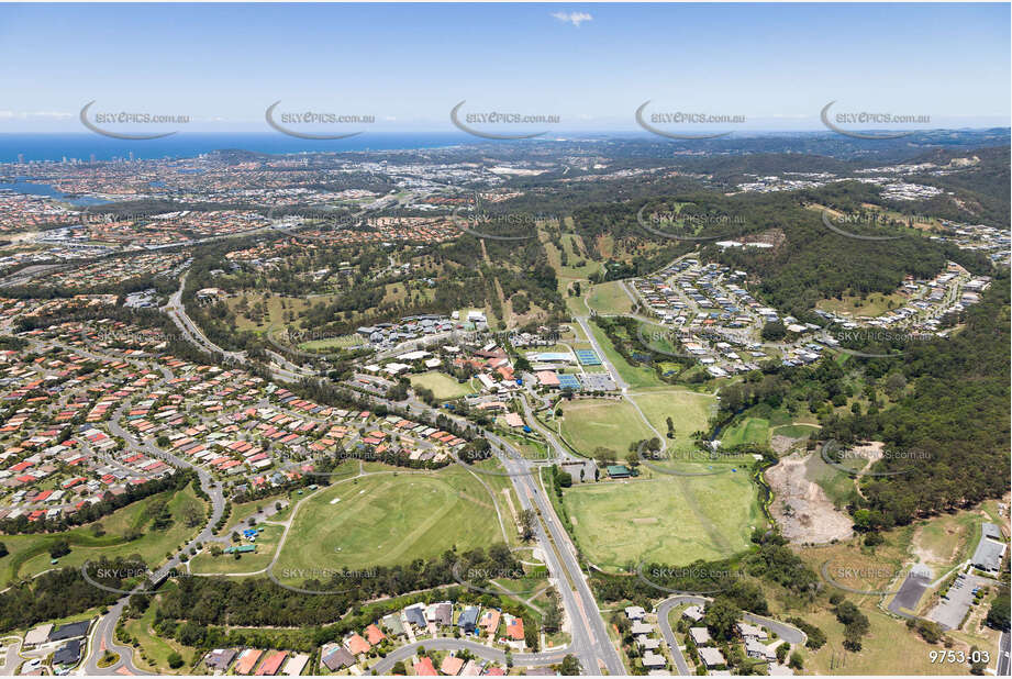 Aerial Photo with Somerset College Mudgeeraba QLD Aerial Photography