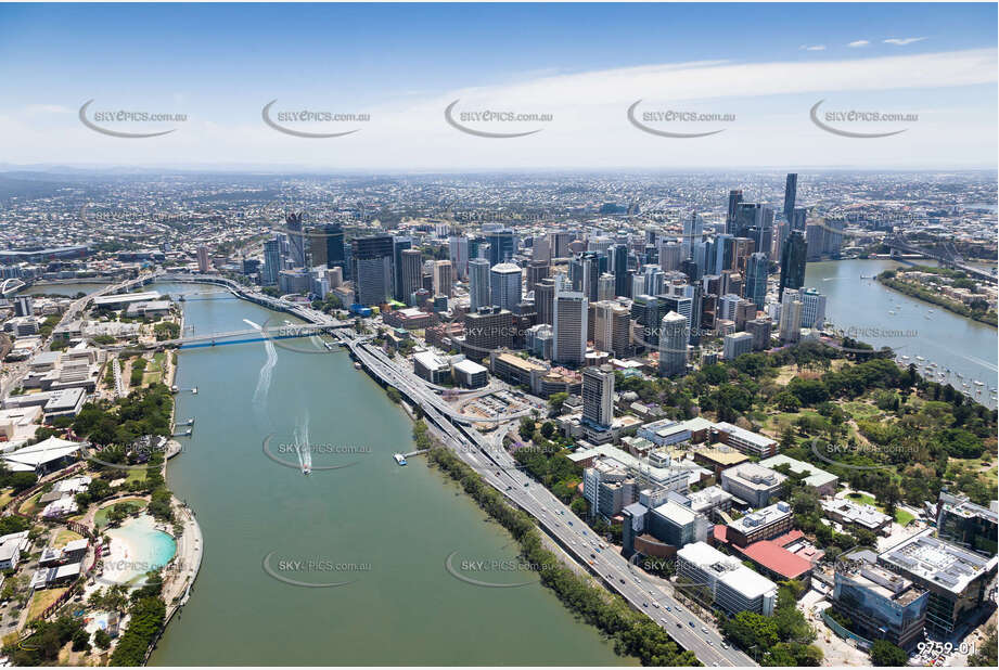 Aerial Photo Brisbane CBD QLD Aerial Photography