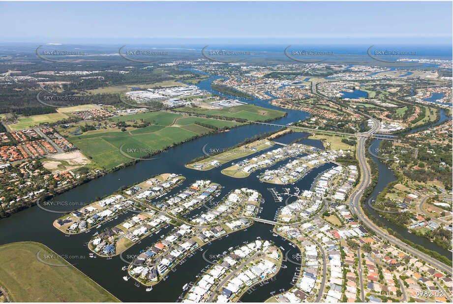 Aerial Photo Riverlinks Helensvale QLD Aerial Photography