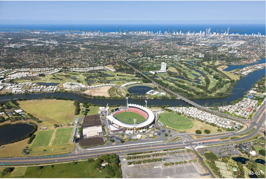 Aerial Photo Metricon Stadium Carrara QLD Aerial Photography