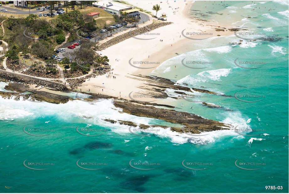 Aerial Photo Snapper Rocks Coolangatta QLD Aerial Photography